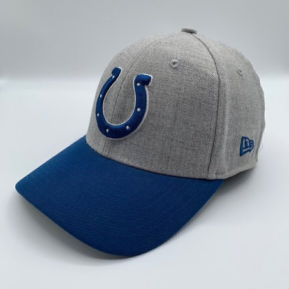 Indianapolis Colts NFL Gray Blue New Era 39Thirty Stretch Fitted Hat Mens M/L - Picture 1 of 5